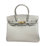 Сумка Hermes Birkin 30 из матовой кожи аллигатора